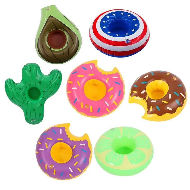 

Inflatable Drink Holders Cup Holder Inflatable Drink Floats Floating Beer Bottle Cup for Swimming Pool Outdoor Water Toys