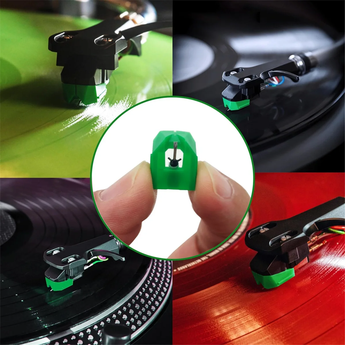 Замена иглы проигрывателя пластинок для стилуса AT-VMN95E эллиптической AT-LP120X