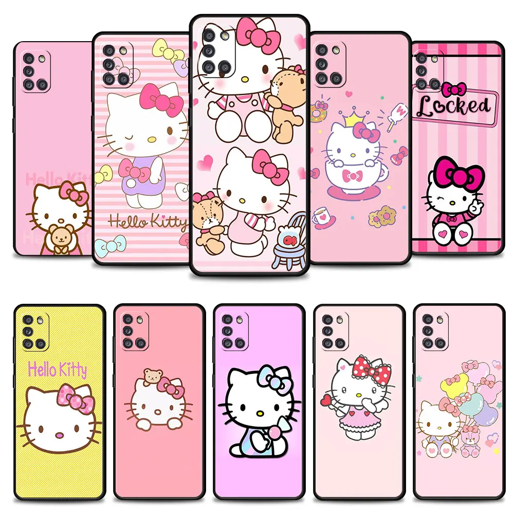 

Phone Case For Samsung Galaxy A73 A53 A71 A51 A41 A31 A33 A22 A12 A21s A13 A32 A52s A72 A52 A23 Hello Kitty Yeah Bear