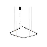led square dimmable sensor lamp minimalism hanging lamps pendant light sense light suspension luminaire lampen for living room