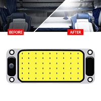 car reading lights led cob panel light universal auto van lorry truck boat dome interior white lamp high brightness 12 24v 18w