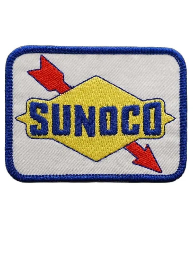 

Sunoco Oli Company logo Embroidery Patches with Hook&Loop Back for Clothes Hat Accessories
