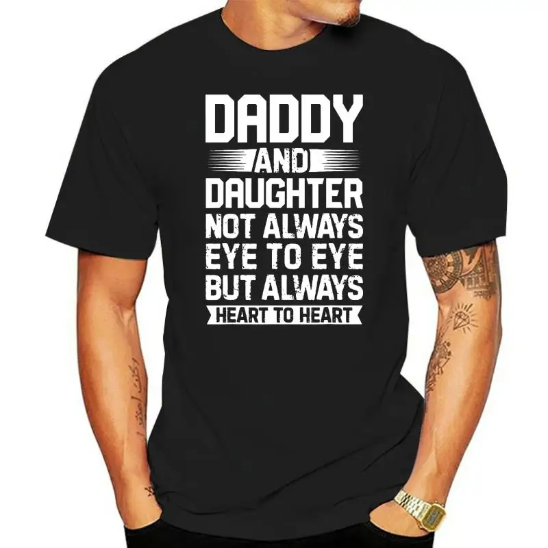 

Футболка «Папа и дочь не всегда глаза к глазам», футболка на День отца, топы с доминантом на лето, футболки, хлопковая футболка для мужчин, по...