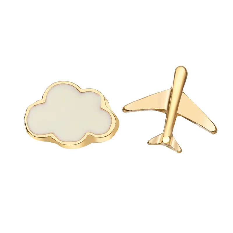 

Creative Cloud Airplane Small Stud Earrings for Women Statement Ear Jewelry Gifts