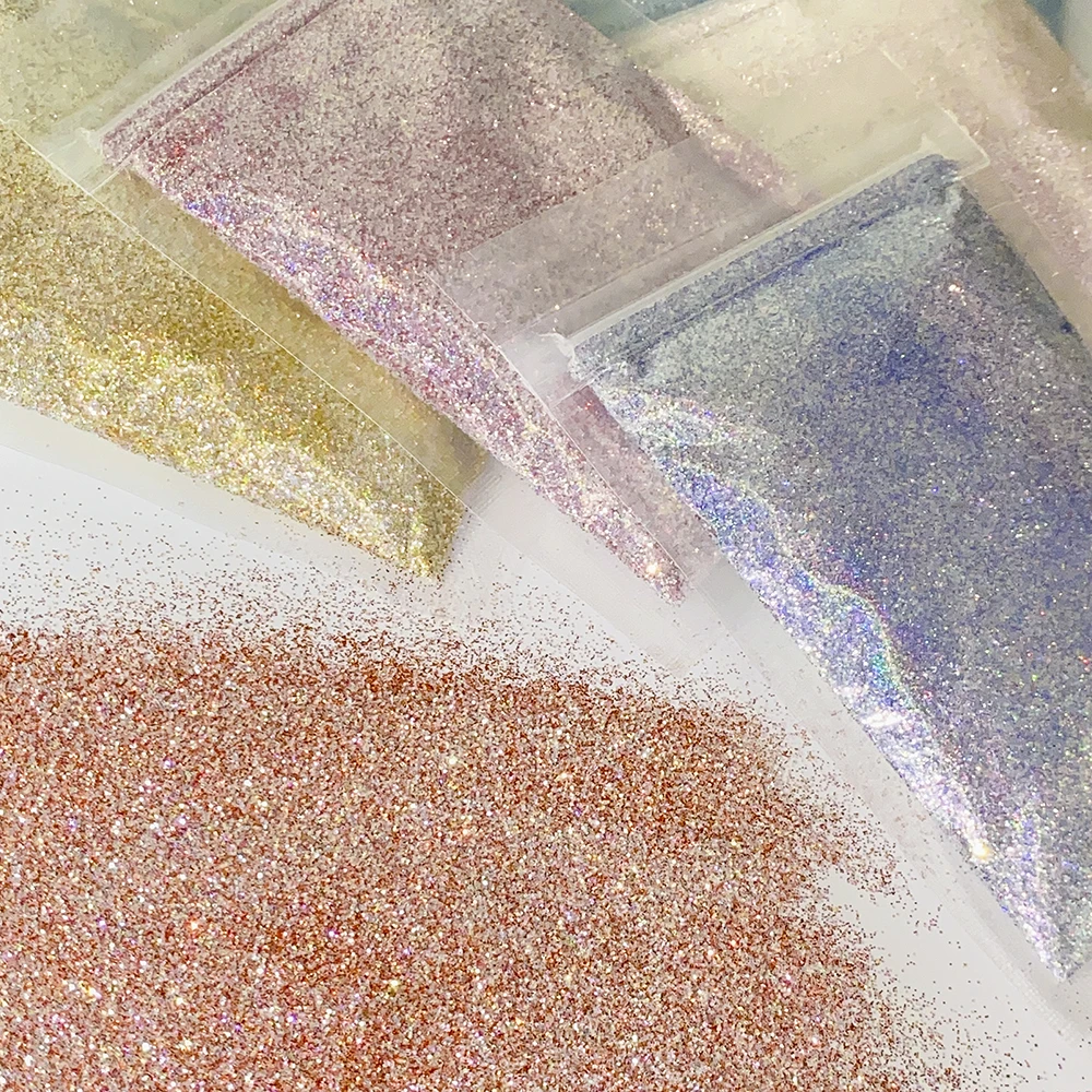 

10g Reflective Holographic Nail Glitter Holo Laser Superfine Cosmetic Festival Powder Nail Pigment Holo Nail Art Craft Sequins D