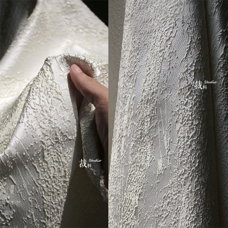 

Jacquard Fabric Texture Particle Shaped Suit Designer Wholesale Cloth Diy Apaprel Sewing Fabric Meters Material Polyester Materi