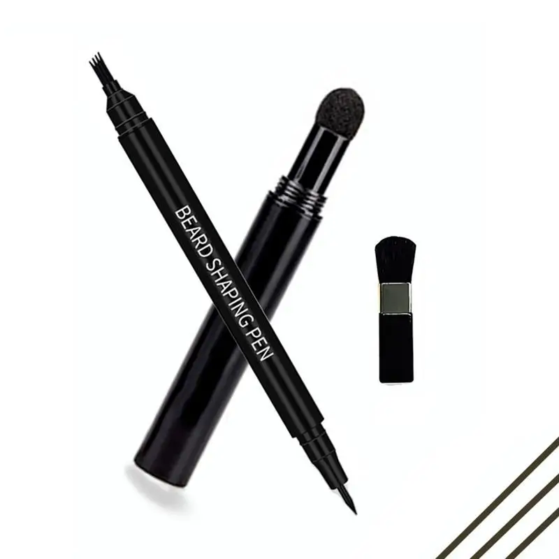 

Двухсторонний карандаш для бороды для мужчин, водостойкий, с естественным покрытием