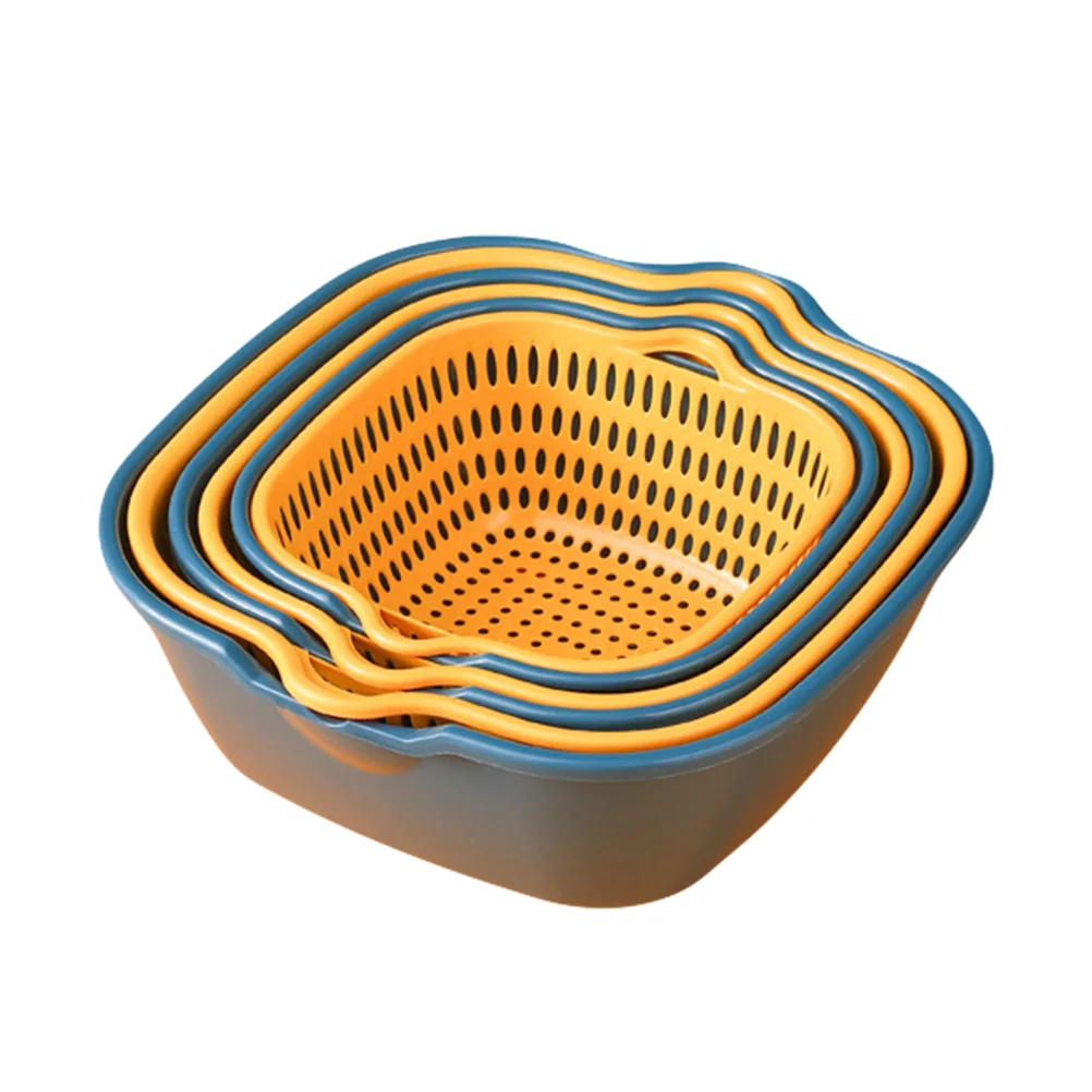

Bowl Strainer Colander Basket Vegetable Drain Fruit Kitchen Collander Washing Bowls Set Drainer Wash Colanders Cooking
