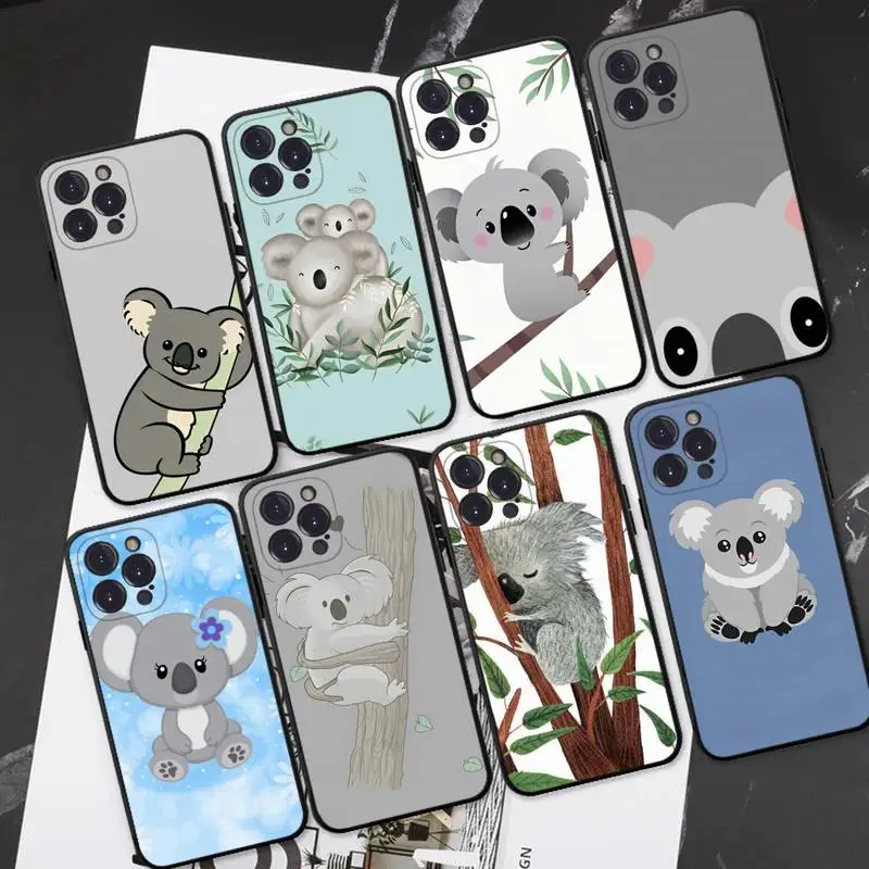 

Cute koala bear Phone Case For iPhone 8 7 6 6S Plus X SE 2020 XR XS 14 11 12 13 Mini Pro Max Mobile Case