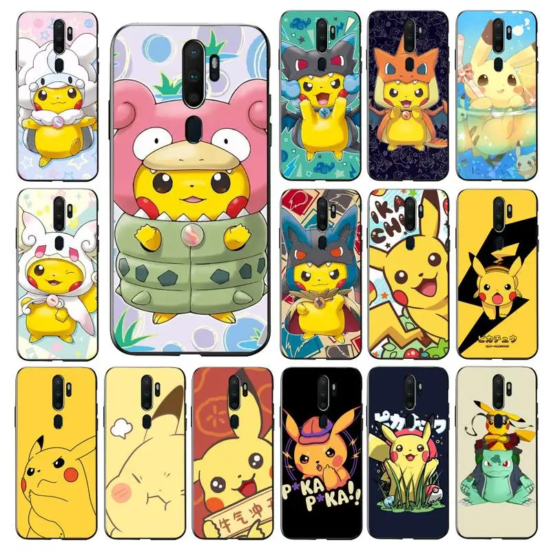 

Bandai Pokemon Anime Pikachue Phone Case for Vivo Y91C Y11 17 19 17 67 81 Oppo A9 2020 Realme c3