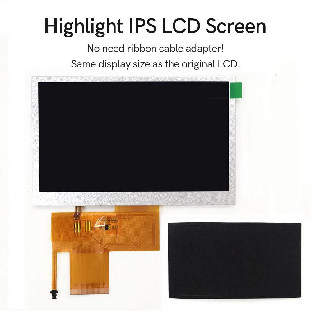 Фото Для консоли PSP 1000: 4,3-дюймовый IPS LCD-экран, комплекты экранов с высокой яркостью, не требуют адаптера для шлейфа, просты в установке. №2