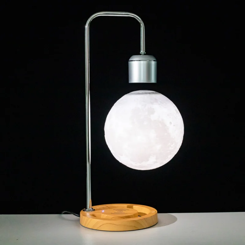 

Innovative Led Maglev Lamp Mobile Phone Wireless Charging Night Lamp Bedroom Table Lamp Floating Ball Lamp Home Decor