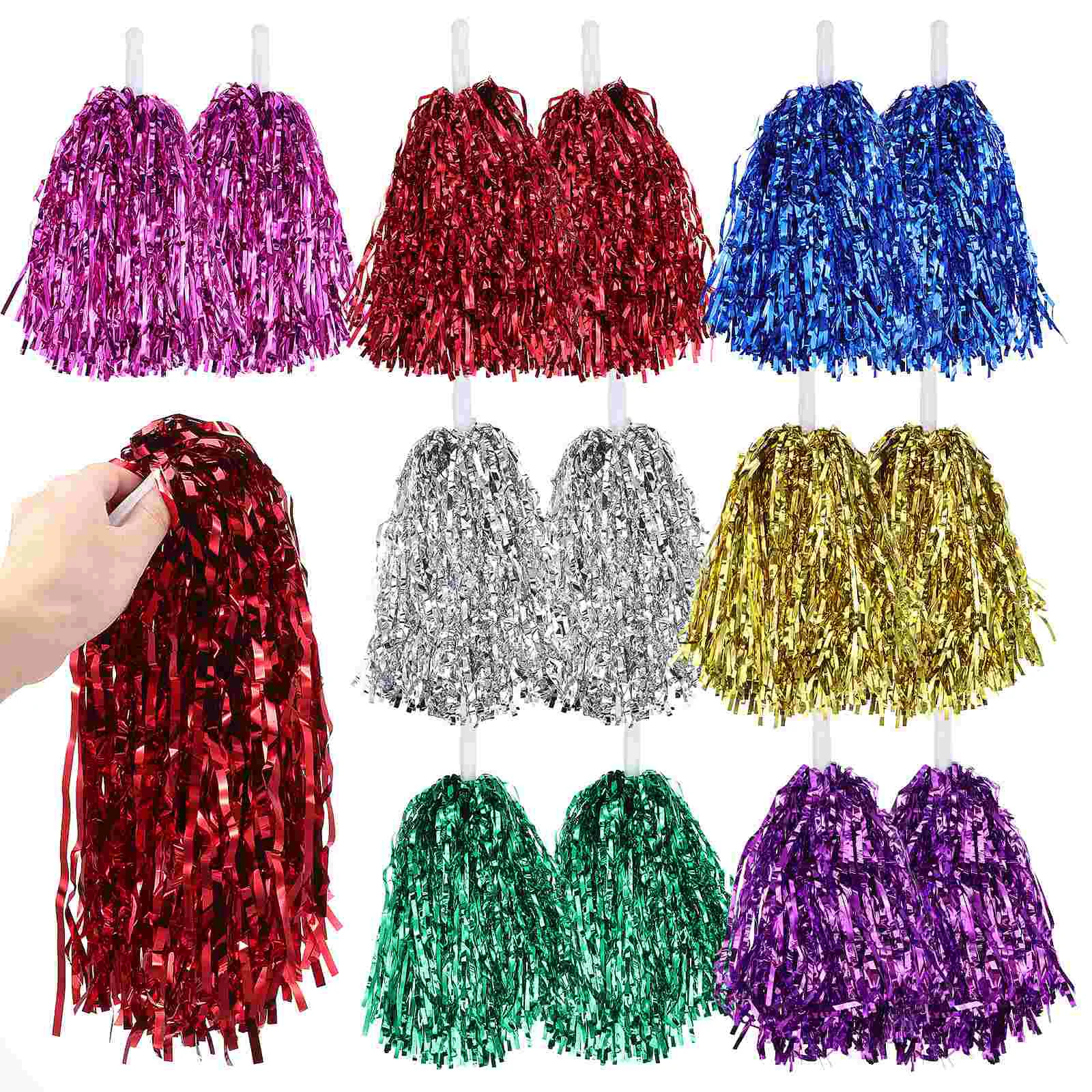 Опора для выступлений Cheer Pom Poms ручная наклейка встряхивания букета красочные