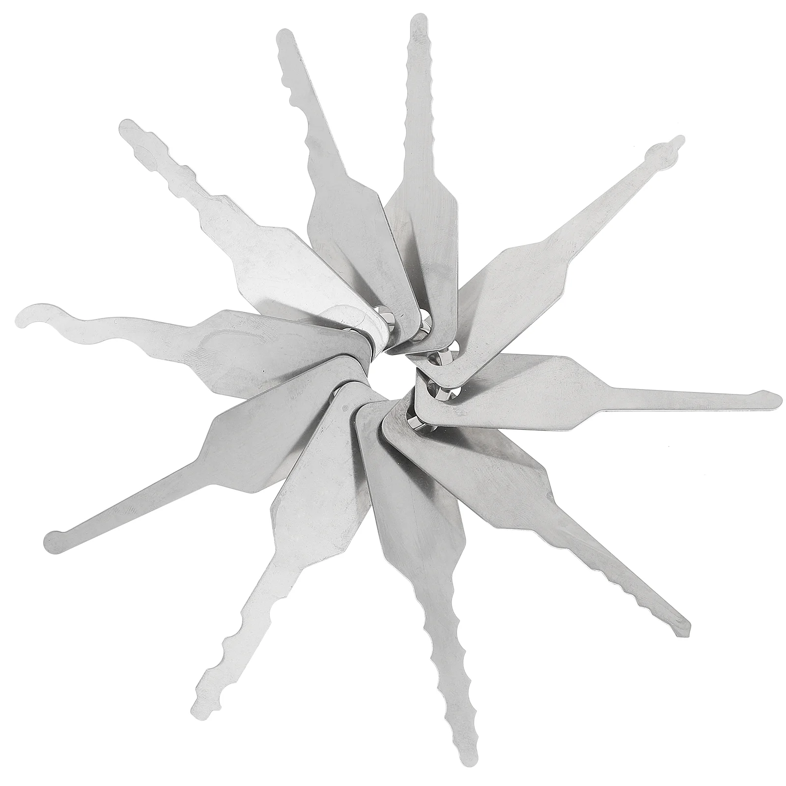 

10pcs Car Keys Key Tool Key Blank Keys Professional Key Blanks Stainless Steel Structures Keys