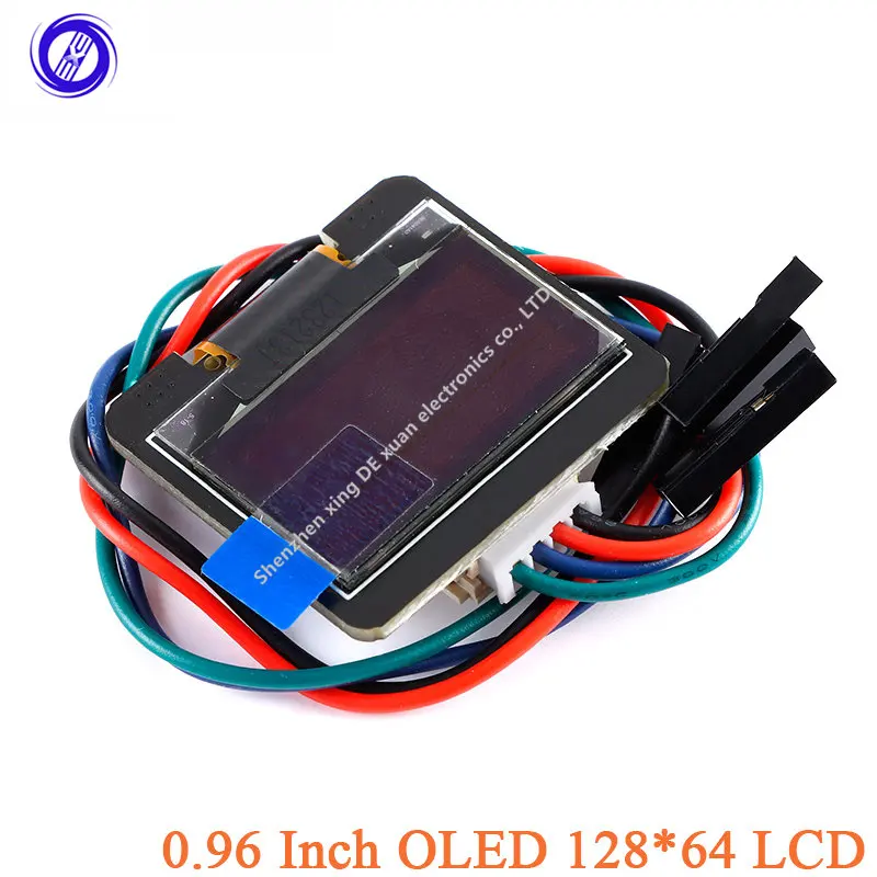 

Диагональ 0,96 "/0,96 дюйма O светодиодный, модуль дисплея желтого, синего цвета, x 64, интерфейс I2C SSD1306 для Arduino с кабелем