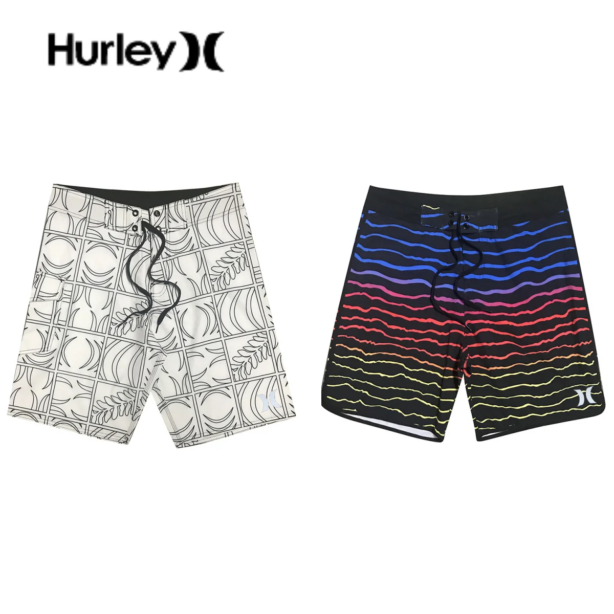 

Hurley Vêtements De Plage Men Swim Trunks Quick Dry Shorts Summer Surf Clothes BOARDSHORTS With Pockets GYM Bodybuilding Shorts