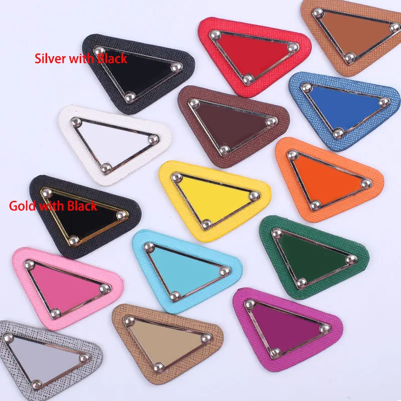 

Clothing Appliques Stickers Brand Triangular Sew Patches Embroidery Brand Logo Sequin Patch Badge on Hat Package Shoes Practical