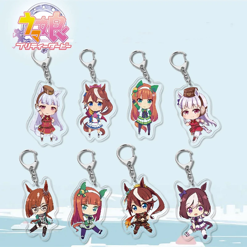 

Japanese Anime Pretty Derby Acrylic HD Keychain with Double-side Protective Flim No.1-No.31