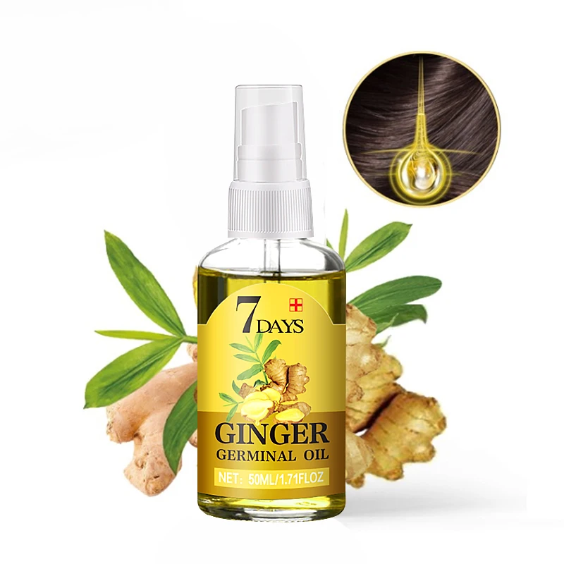 Ginger extract hair care spray serum natural anti hair loss product growth prevention hair loss treatment hair growth liquid