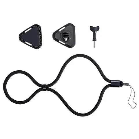 Магнитный шейный ремешок CUJMH для DJI Action 6 черный