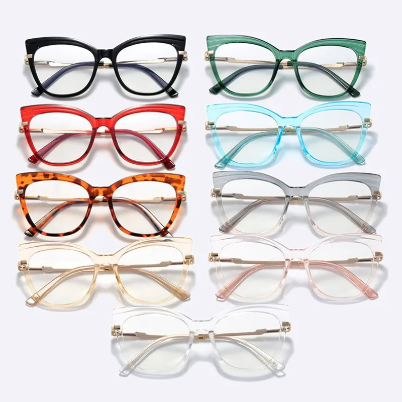 Винтажные антисиние офтальмологические очки кошачий глаз для женских очков в