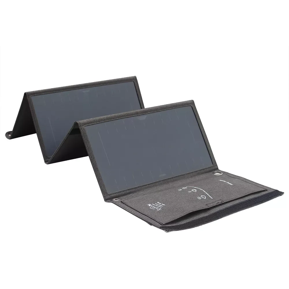 

Fovigour 28W Waterproof Portable Solar Charger with Solar Panel Dual USB Ports for Mobile Phone