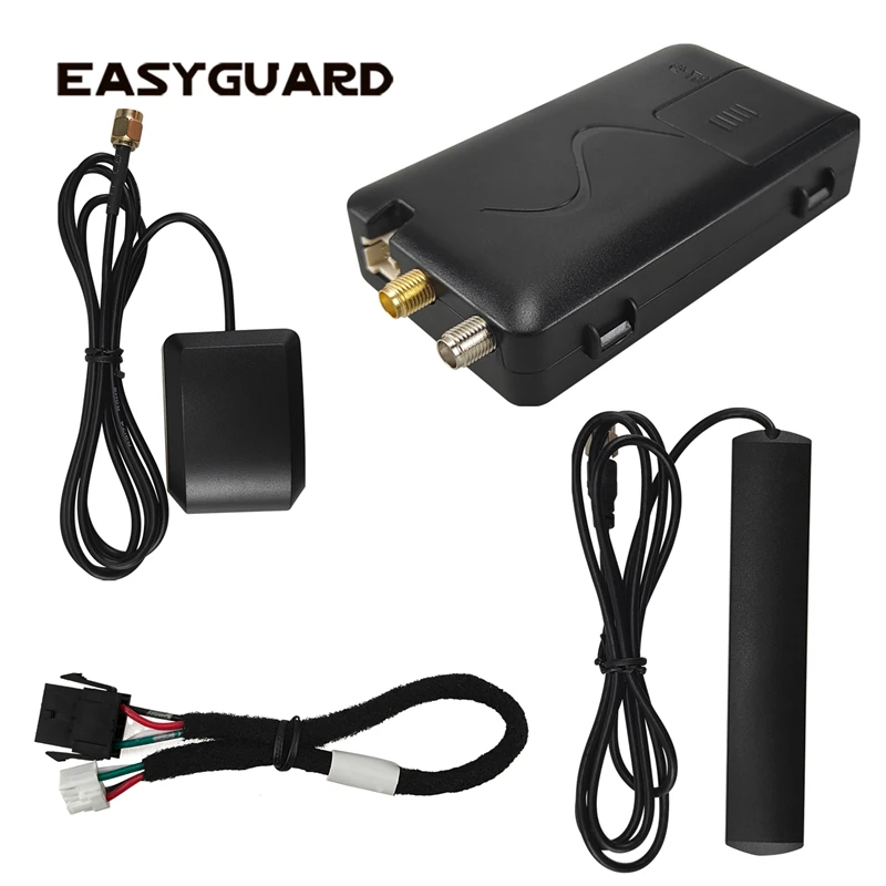 Система автосигнализации EASYAGUARD, GPS-трекер, управление разблокировкой через приложение и голосовой монитор, совместимость со смартфонами IOS и Android