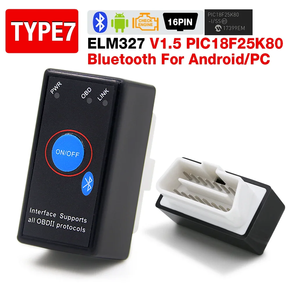 

ELM 327 V1.5 OBD2 сканер WiFi BT PIC18F25K80 чип OBDII диагностические инструменты для IPhone Android ПК ELM 327 автоматический считыватель кодов