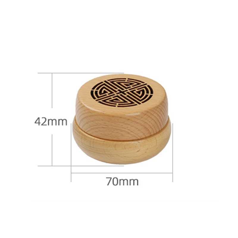 Деревянный диффузор для ароматерапии автомобильный освежитель воздуха круглая