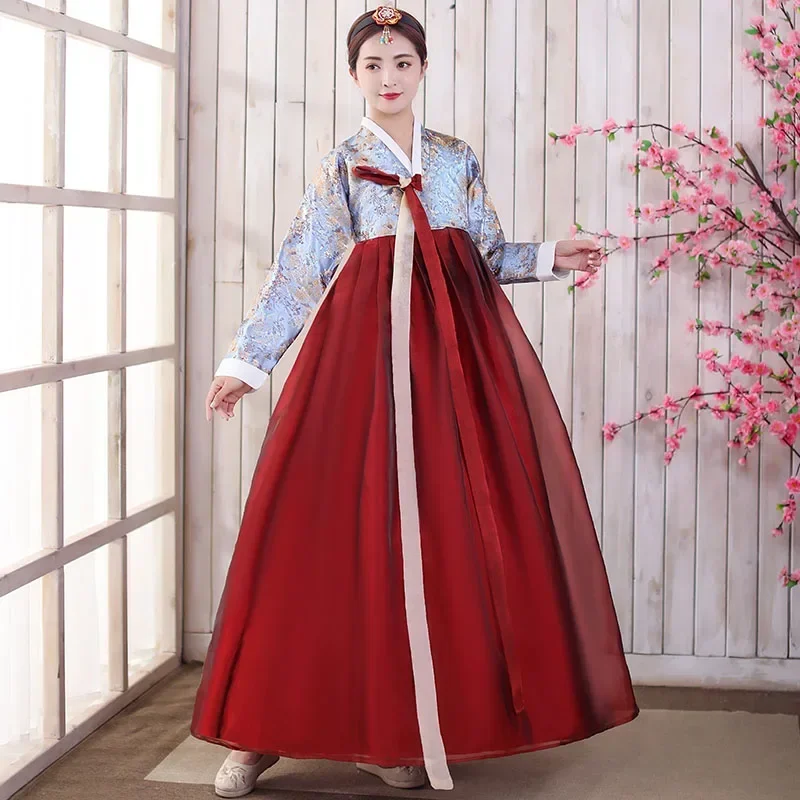Традиционная корейская одежда для женщин новинка 2023 платье hanbok старинный костюм