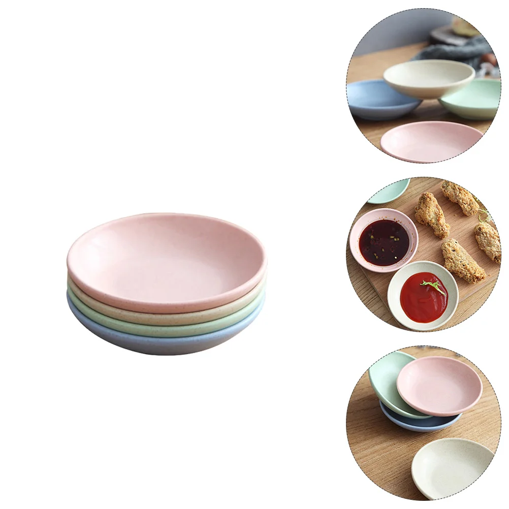 

12 Pcs Small Sauce Cup Toddler Dinnerware Set Dipping Plate Dipping Cups Porcelain Dinnerware Set