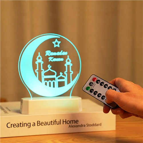 

Eid Mubarak Decor Ornament Light Eid Kareem Ramadan Decor for Home Ramadan Mubarak Eid Al Adha Islamic Muslim Party Decor