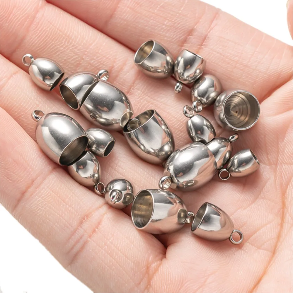 20 шт. торцевая крышка из нержавеющей стали веревка с пряжкой крючок для DIY