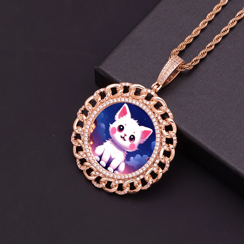 Женская цепочка дизайнерская круглая с имитацией памяти искусственный