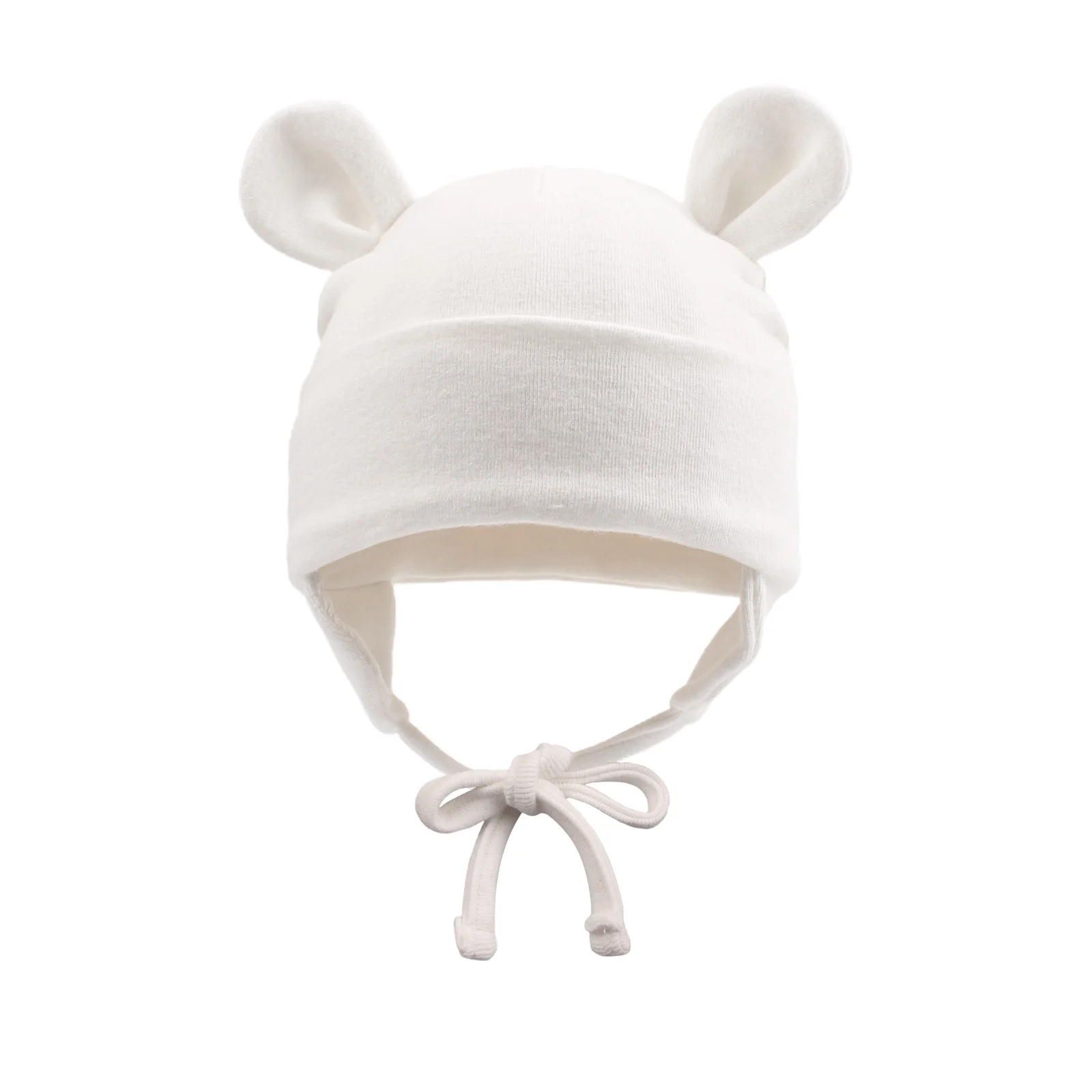 

Boys Girls Beanie With Ear Cotton Soft Earflap Cap Newborn Hospital Hat Windproof Baby Warm Headwear