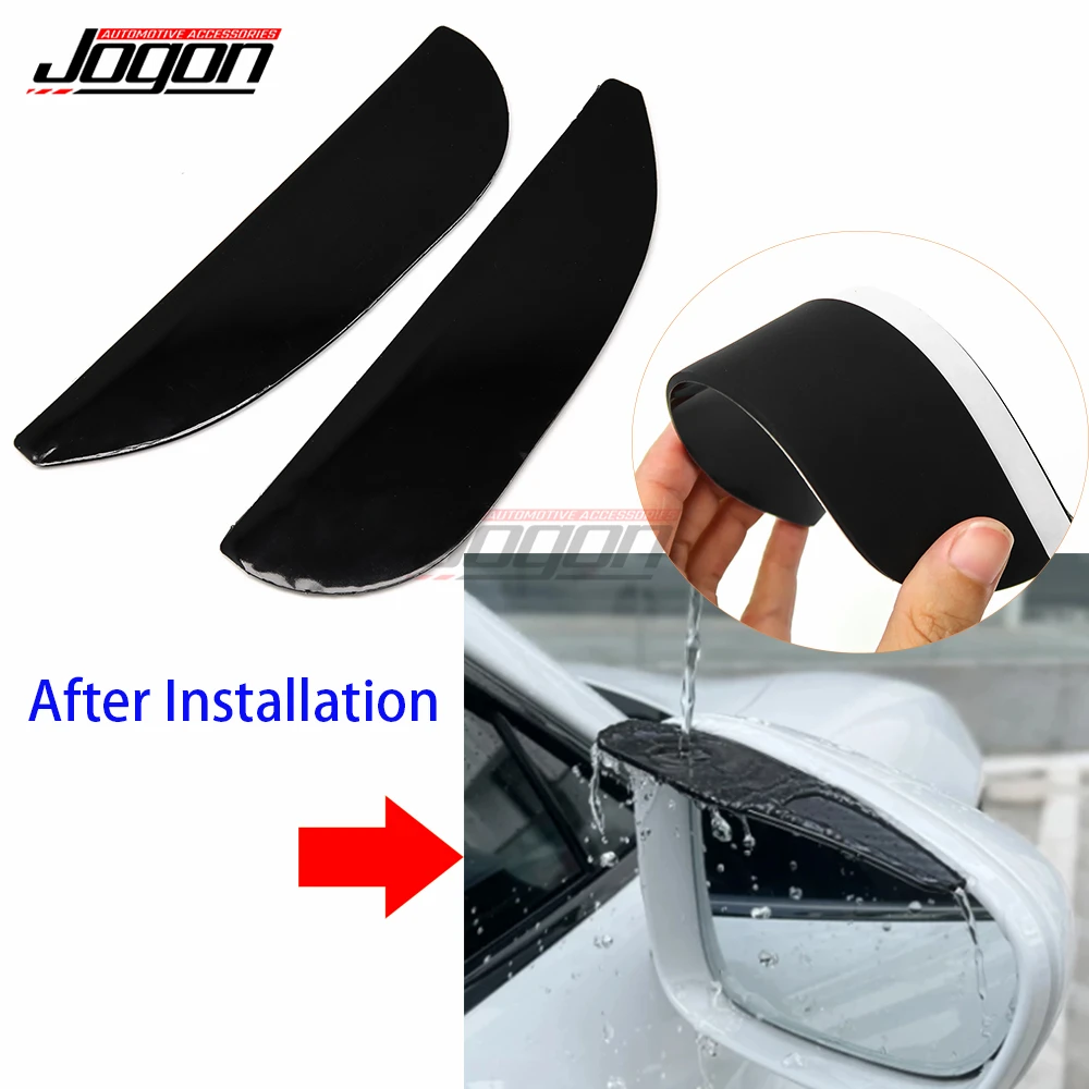 

2 шт. яркий черный для Honda CRV Pilot Accord Civic Jazz HRV автомобильное боковое зеркало заднего вида козырек от дождя отделка