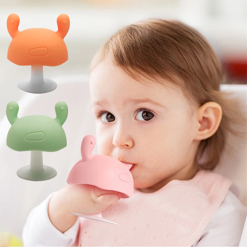 

Mushroom Teether Infant Boys Girl BPA Free Chew Dental Care for Silicone Baby Teether Teething Toys Children Nursing Teeth Gift