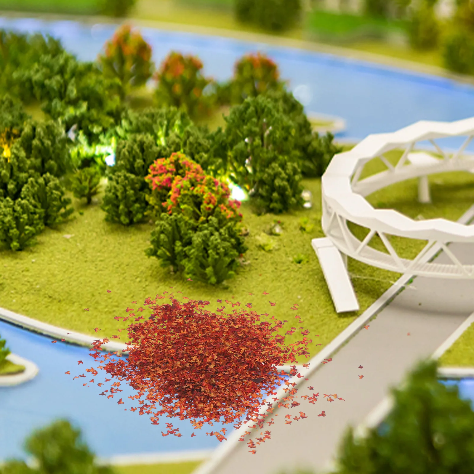 

Leaves Fake Garden Micro Landscape Decor Materials Basing Decorative Decors Diy House Sand Simulation Table Mini Leaf Scenery