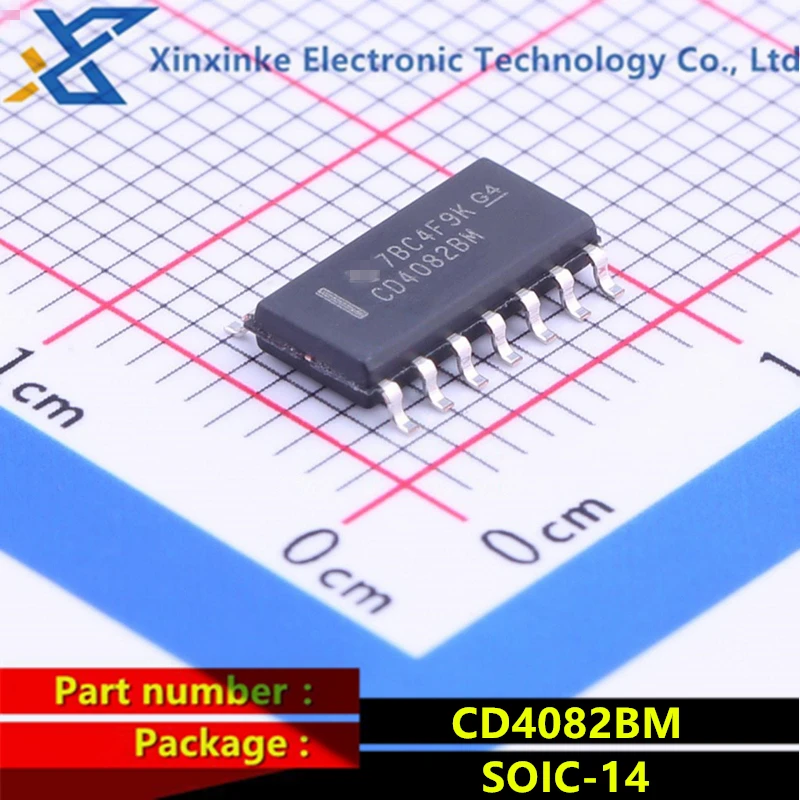 

CD4082BM CD4082 SOIC-14 Single-Function Logic Gates CMOS Dual 4-Input AND Gate Brand New Original