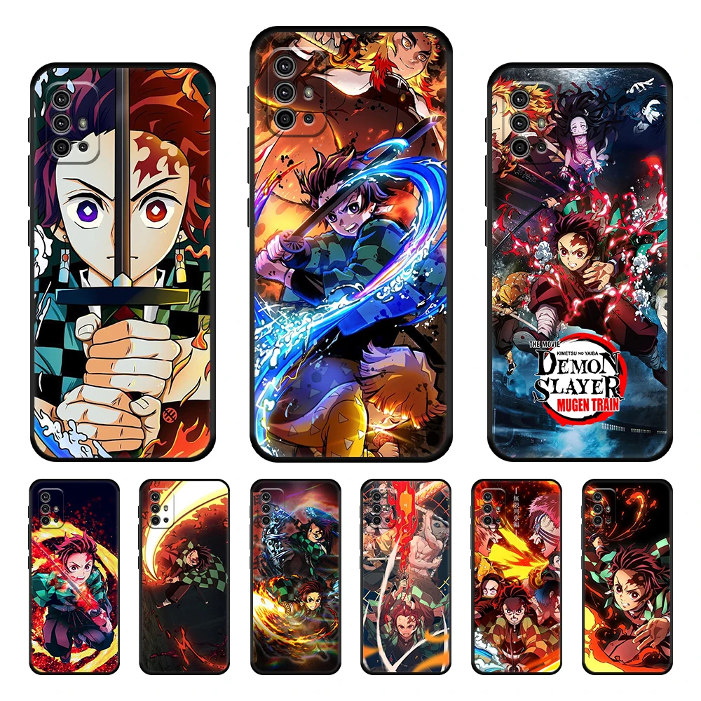 

Demon Slayer Anime Case Cover for Moto G30 G50 G60s G9 G8 Moto One Fusion G Stylus Edge 20 Plus Luxury Thin Shell TPU Original
