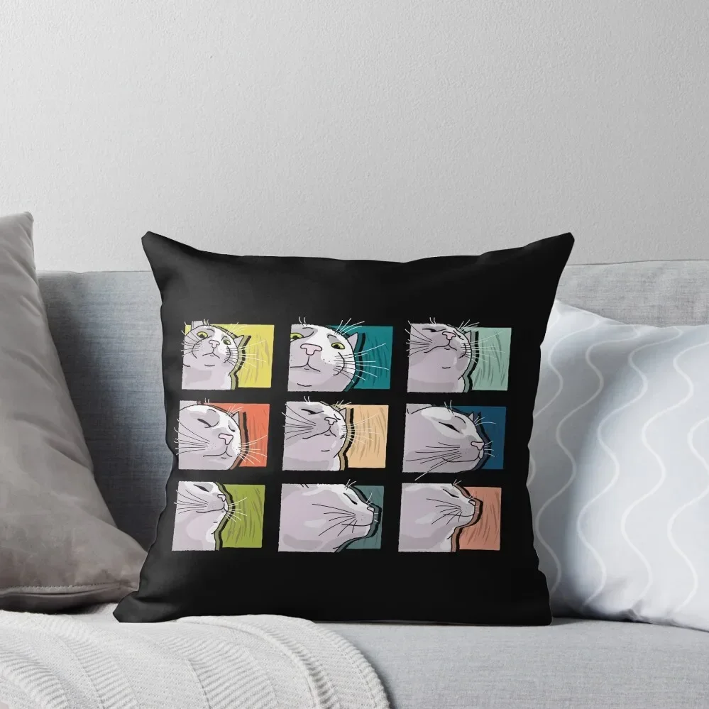 Декоративная подушка Cat Vibing Meme / CatJAM - to Music полиэстер
