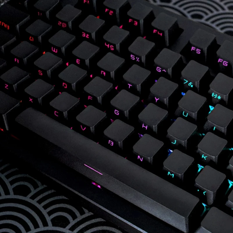 

133 Keys PBT Double-Shot Side-lit Shine Through Backlit Keycaps For MX-Switch Mechanical Keyboard 61/64/68/84/98/104/108