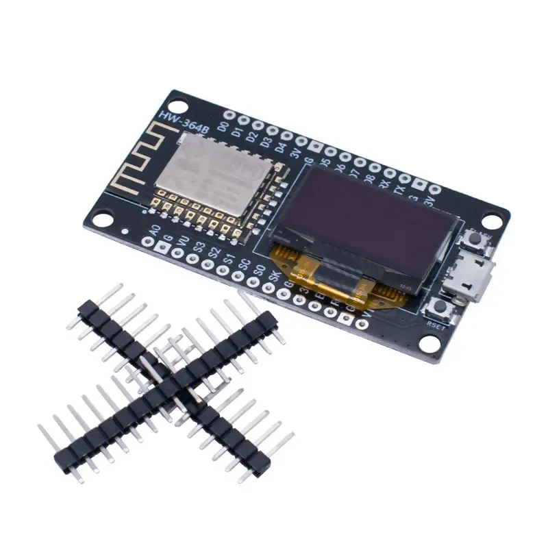 Фото Плата разработки NodeMCU ESP8266 V3 с 0,96-дюймовым OLED-дисплеем CH340 ESP-12F WiFi-модулем TYPE-C USB для Arduino/Micropython №5