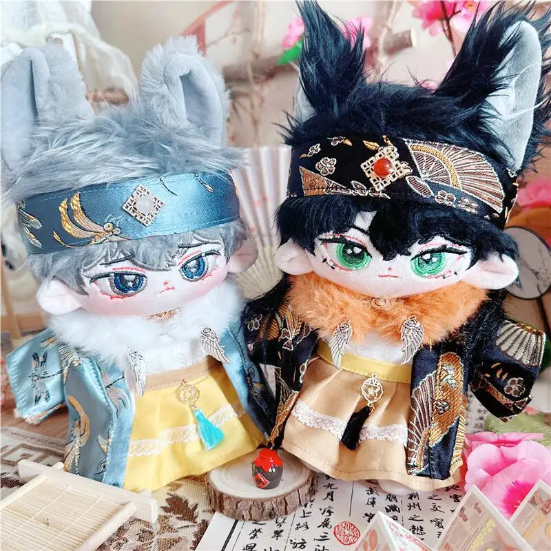 5PCS 1 SET 20CM Star Doll Clothes Ancient Costume Halloween Dress Up Cute Plush Doll Accessories Kpop EXO Idol Doll Gift DIY Toy