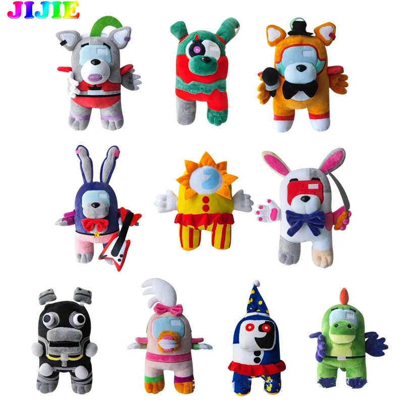 

25CM Sundrop FNAF Plush Toy Foxy Fnaf 1 Golden Freddy Peluche Bonnie Cartoon Game Dolls Stuffed Soft Toy Birthday Gift Children