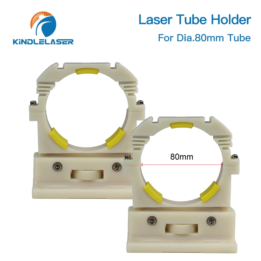 

Держатель лазерной трубки Kindlelaser CO2, новый стиль, поддерживающее крепление, гибкий пластик 60-80 мм для станка для лазерной гравировки и резки, 2 шт./компл.