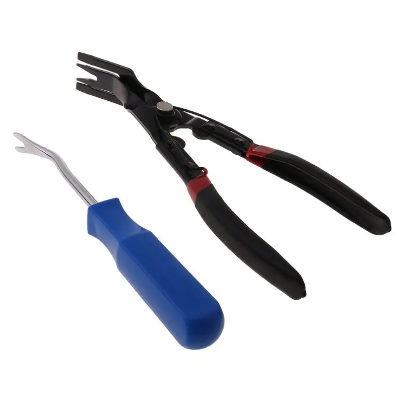

Car Door Card Panel Trim Upholstery Remover+Clip Removal Pliers Pry Tool Set