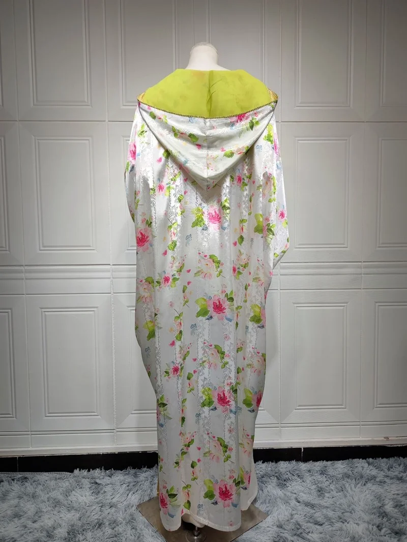 Abaya Dubai Turkey Muslim Print Hijab Dress Kaftan Islam Clothing African Maxi Dresses for Women Robe Djellaba Femme 2022
