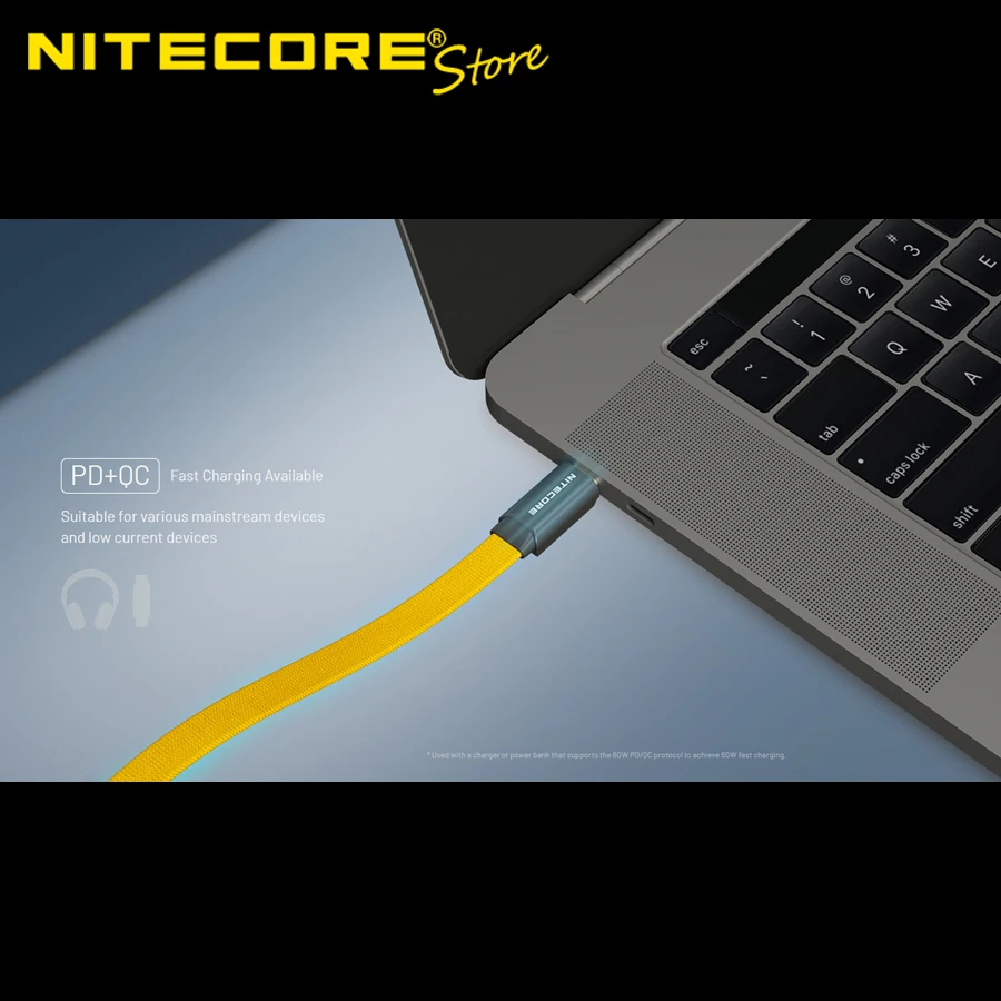 Фото Магнитный кабель NITECORE NLink10 Type USB-C - USB-C 60W для быстрой зарядки №4