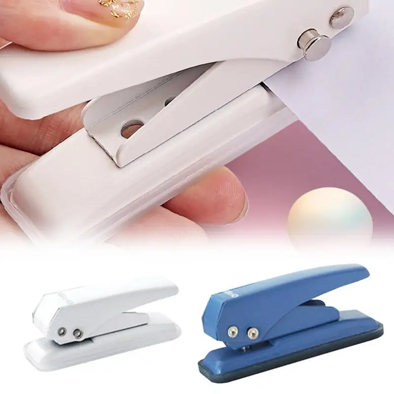 

One Hole Puncher Handheld Hole Puncher Single Hole Punching Machine For Paper Particleboard Cardstock Art Project Anti-Skid Base